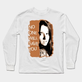 No One Will Save You horror sci-fi movie 2023 graphic design Long Sleeve T-Shirt